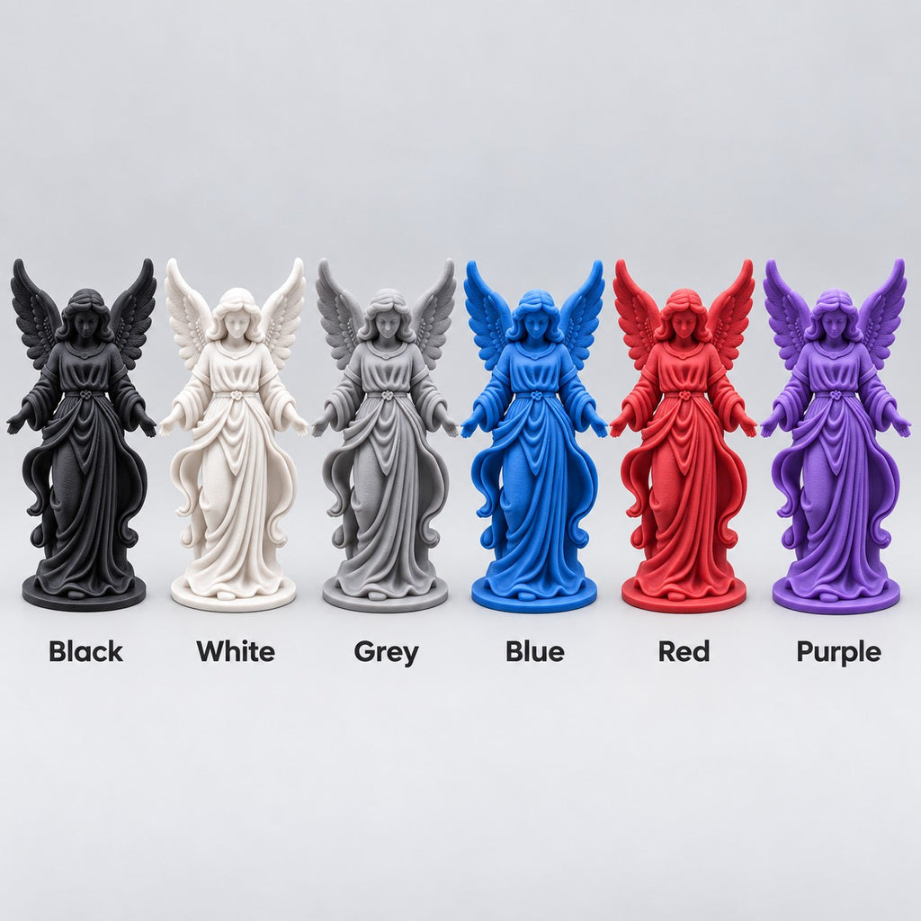 Angel Sculpture | 3D Printed Guardian Angel Statue with Open Arms | Memorial & Sympathy Gift