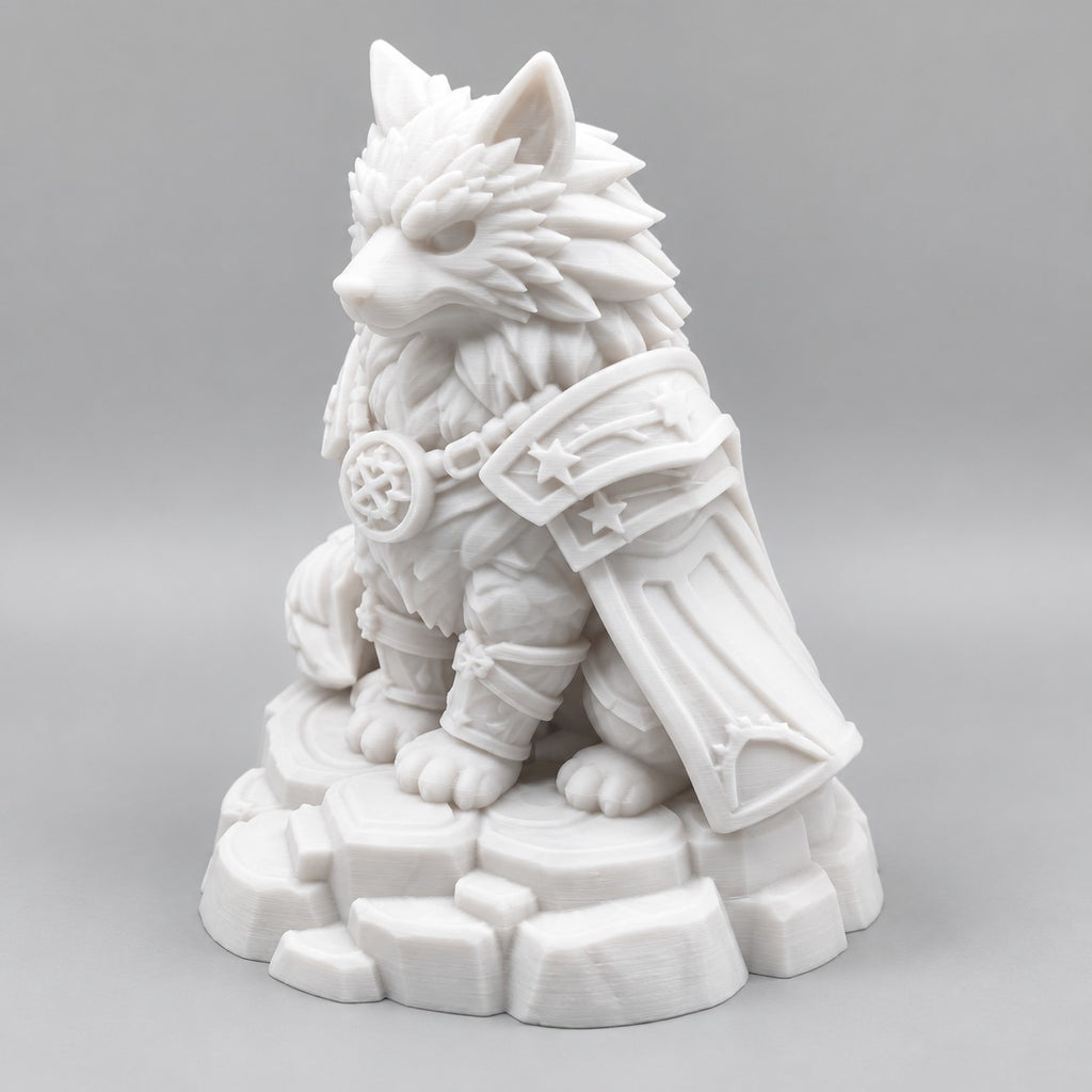 Armoured Cat Warrior Statue | 3D Printed Knight Cat Figurine | Fantasy Cat Lover Gift