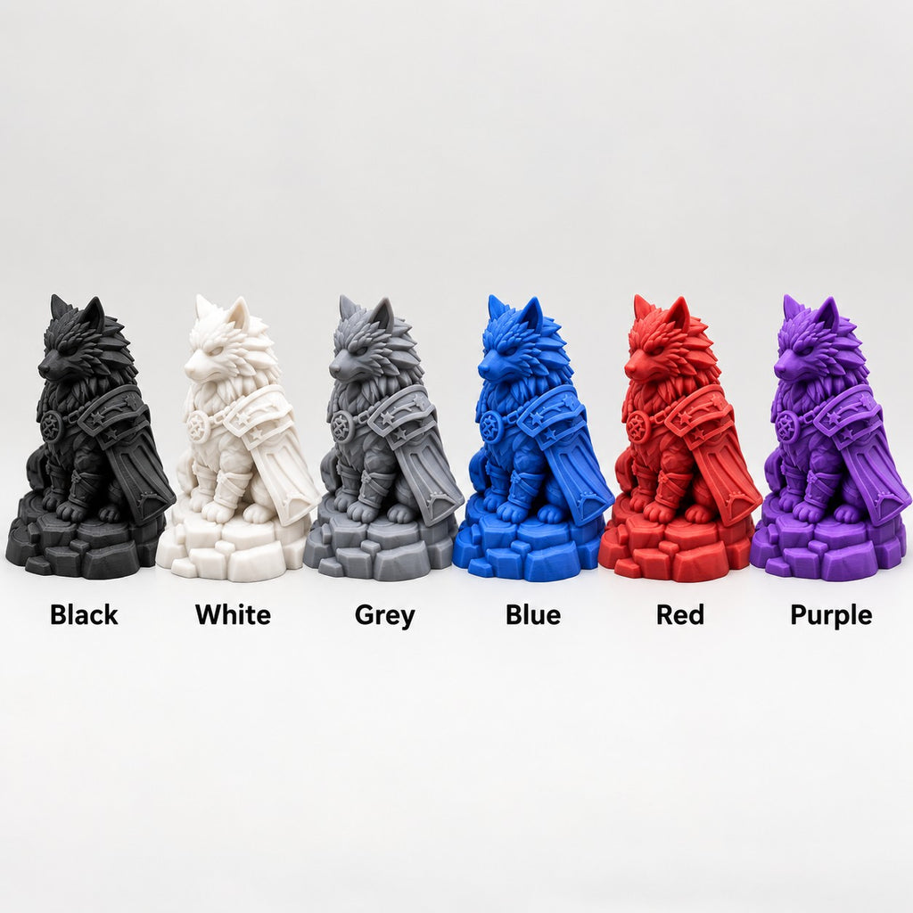 Armoured Cat Warrior Statue | 3D Printed Knight Cat Figurine | Fantasy Cat Lover Gift