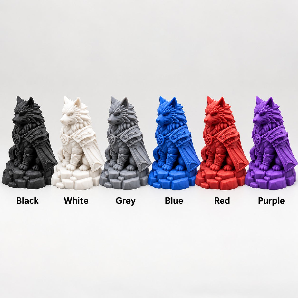 Armoured Cat Warrior Statue | 3D Printed Knight Cat Figurine | Fantasy Cat Lover Gift