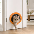 Orange and blue swirl cat portal, handmade 3D print by The Crafting Hub