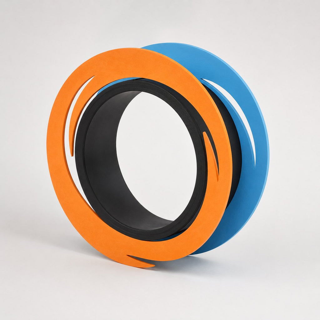 Orange and blue swirl cat portal, view 2 of 9